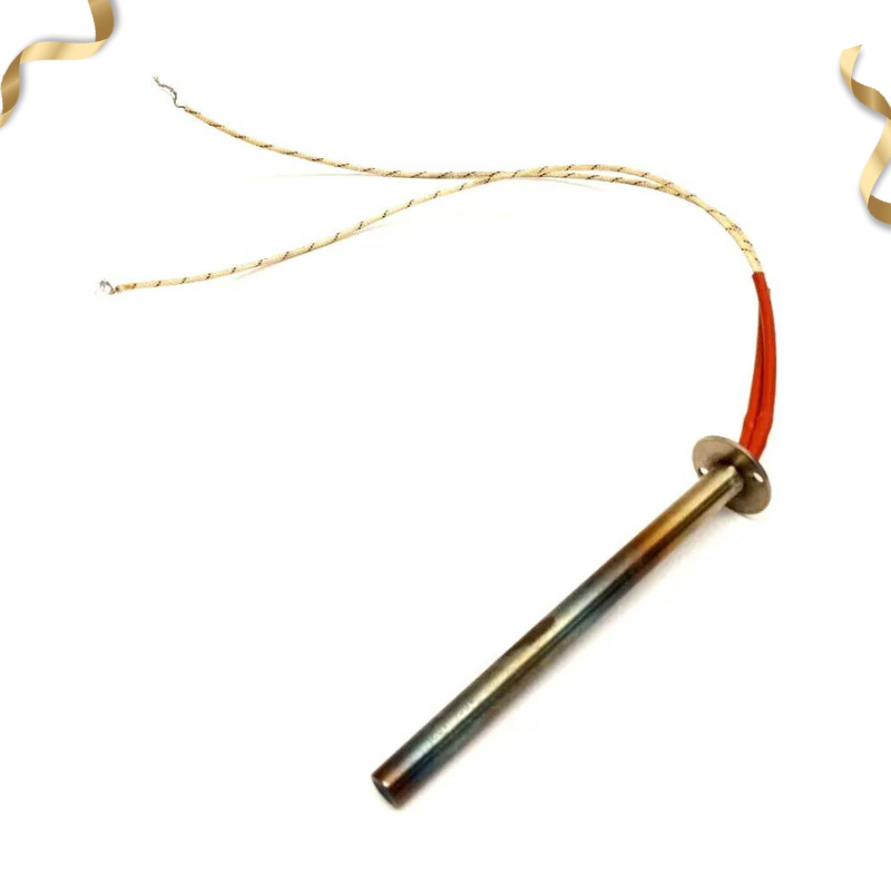 單頭加熱管9.45mm Cartridge Heater Cylindrical 316SUS Single Head Dual Tube 120~135mm