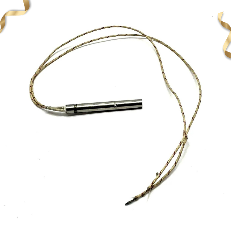 單頭加熱管8.75mm Cartridge Heater Cylindrical 316SUS Single Head Dual Tube 120~135mm
